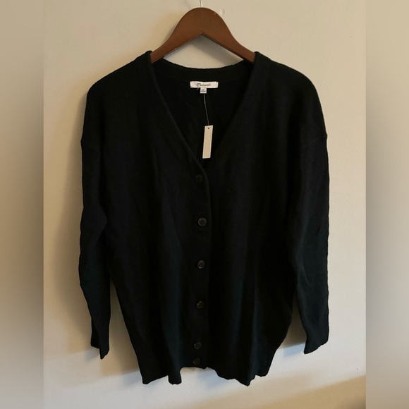 Madewell V-Neck Relaxed Cardigan black size XS new - Picture 5 of 8